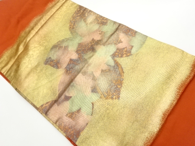 JAPANESE NAGOYA OBI / ABSTRACT FLOWER